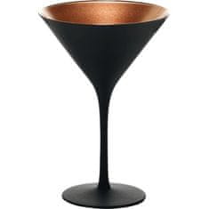 Stulzle Oberglas Koktélos pohár, Stölzle Elements 240 ml, fekete/bronz, 6x
