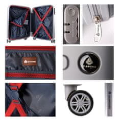 Linder Exclusiv bőröndkészlet Diamond MC3082 Ezüst