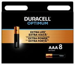 Duracell Optimum alkáli elemek 8 db (AAA)