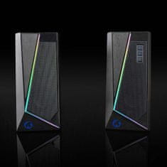 Northix 2x számítógép hangszóró, játék - RGB 