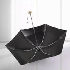 Northix Mini esernyő UV védelemmel - Fekete 