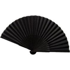 Northix Kézi ventilátor, kínai stílusú - fekete 