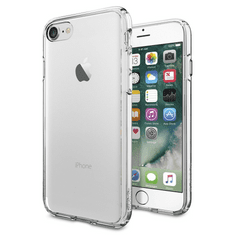Spigen Apple iPhone 7 / 8 / SE (2020) / SE (2022), Műanyag hátlap védőtok + szilikon keret, Ultra Hybrid, átlátszó (S13302)