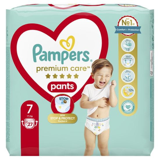 Pampers Premium Care Pants Pelenka nadrág méret. 7 (27 pelenka) 17+ kg
