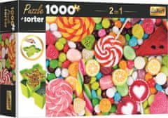 Trefl Puzzle 2in1 édességválogatóval 1000 darabos puzzle 1000 darab