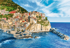 Trefl 2in1 puzzle készlet Manarola, Liguria, Olaszország 1500 darab ragasztóval