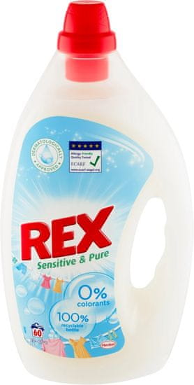 Rex Sensitive & Pure mosógél érzékeny bőrre, 60 mosás