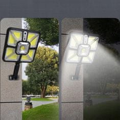Dexxer Solar street 235 COB LED útlámpa PIR érzékelővel fekete + távirányító