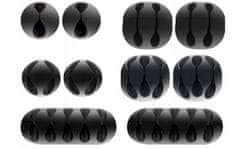 Izoksis 18913 Asztali kábelrendező 10 db fekete