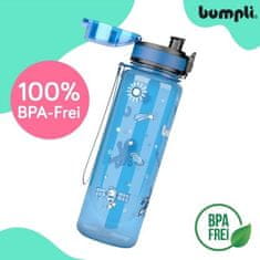 Bumpli Kulacs 500 ml Űrmotívummal, Szivárgásmentes, BPA-mentes Űrmotívum, kék színű - UNIVERSBOT 