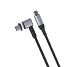 Mágneses fonott USB-C to USB-C adatkábel 9915101300220 - szürke