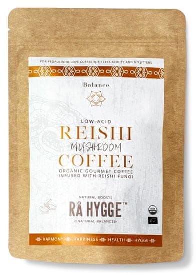 Rå Hygge BIO őrölt kávé Peru Arabica REISHI 227 g