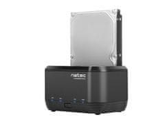 shumee NATEC Kangaroo NSD-0955 dokovací stanice (2,5", 3,5"; USB 3.0; černá)