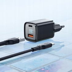 Mcdodo USB/USB-C töltő, Nano, kijelzővel, Gan 33W Pd, Mcdodo | CH-1701