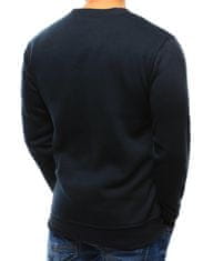 Dstreet Férfi pulóver kapucni nélkül Albin sötétkék XL