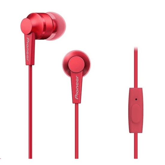 Pioneer SE-C3T-R mikrofonos fülhallgató piros (SE-C3T-R)