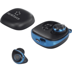Renkforce RF-BTK-200 True Wireless In Ear fejhallgató In Ear Headset Kék, Fekete (RF-3387438)