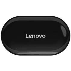 Lenovo Bluetooth sztereó fülhallgató, v5.0, TWS, töltőtok, zajszűrővel, érintés vezérlés, HT08, fekete, gyári (RS110051)