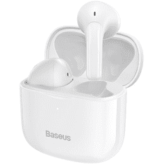 BASEUS Bluetooth sztereó fülhallgató, v5.0, TWS, töltőtok, érintés vezérlés, vízálló, Bowie E3, fehér (RS121898)