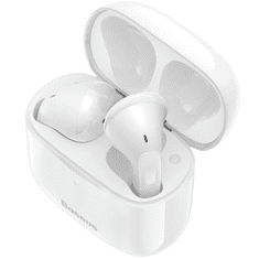 BASEUS Bluetooth sztereó fülhallgató, v5.0, TWS, töltőtok, érintés vezérlés, vízálló, Bowie E3, fehér (G121898)