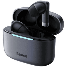 BASEUS Bluetooth sztereó fülhallgató, v5.3, TWS, töltőtok, zajszűrővel, vízálló, Bowie E9, fekete (RS123108)