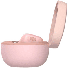 BASEUS Bluetooth sztereó fülhallgató, v5.0, TWS, töltőtok, zajszűrővel, Encok WM01, rózsaszín (RS115351)