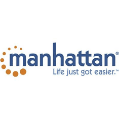 Manhattan SATA kábel, (1 x SATA alj 7 pólusú - 1 x SATA alj 7 pólusú) 0,5m, piros (971745)