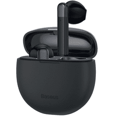 BASEUS Bluetooth sztereó fülhallgató, v5.0, TWS, töltőtok, érintés vezérlés, zajszűrővel, vízálló, Encok W2, fekete (RS120682)