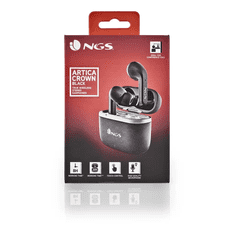 NGS Artica Crown TWS Bluetooth Headset Érintésvezérléssel, Fekete (127017)