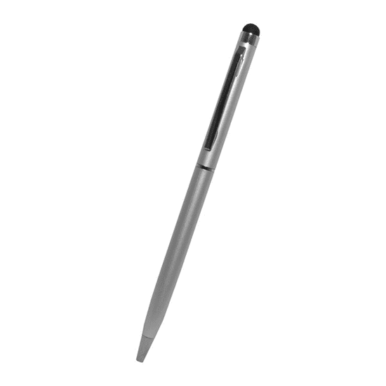 gigapack Érintőképernyő ceruza 2in1 (toll, kapacitív érintőceruza, 13cm) EZÜST (5996457295319)