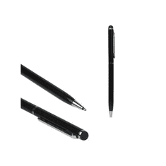 gigapack Érintőképernyő ceruza 2in1 (toll, kapacitív érintőceruza, 13cm) FEKETE (5996457295333)