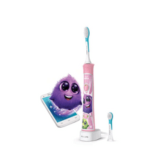 PHILIPS HX6352/42 Sonicare for Kids szónikus elektromos fogkefe interaktív applikációval rózsaszín (HX6352/42)