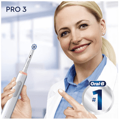 BRAUN Oral-B PRO 3 3000 elektromos fogkefe Sensitive Clean Alabaster white (Oral-B PRO 3 3000 SC)
