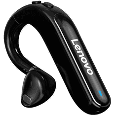 Lenovo Bluetooth fülhallgató, v5.0, vízálló, funkció gombok, zajszűrővel, TW16, fekete, gyári (RS106777)