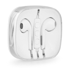 TokShop Vezetékes sztereó fülhallgató, USB Type-C, mikrofon, felvevő gomb, hangerő szabályzó, fehér (RS80993)