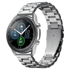 Spigen Samsung Galaxy Watch 3 (45mm) SM-R840 / R845, fém pótszíj, Modern Fit, ezüst (114292)
