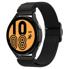Spigen Samsung Galaxy Watch 4 / 5 / 5 Pro (40 / 44 / 45mm) / Watch 4 Classic (42 / 46mm), szövet pótszíj, Lite Fit, fekete (115881)