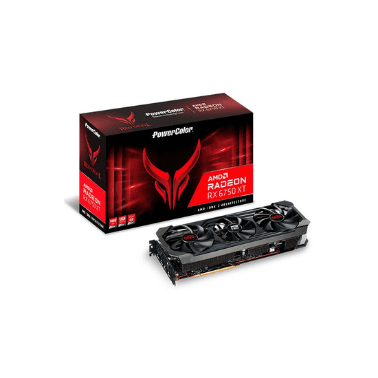 PowerColor Radeon RX 6750 XT Red Devil 12GB videokártya (AXRX 6750 XT 12GBD6-3DHE/OC (AXRX 6750 XT 12GBD6-3DHE/OC)