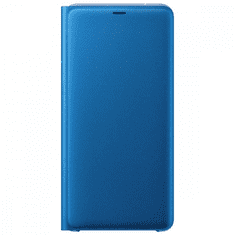 SAMSUNG Galaxy A9 (2018) SM-A920F, Oldalra nyíló tok, kék, gyári (RS81514)