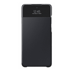 SAMSUNG Galaxy A72 / A72 5G SM-A725F / A726B, Oldalra nyíló tok, hívás mutatóval, Smart View Cover, fekete, gyári (RS103847)