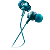 Canyon Stereo earphones with microphone, metallic shell, 1.2M, blue-green (CNS-CEP3BG)