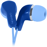Canyon Stereo Earphones with inline microphone, Blue (CNS-CEPM02BL)