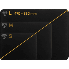 YPM 47 Speed Top egérpad L-es fekete (YPM 47)