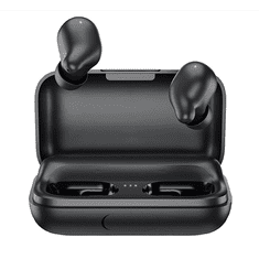 HAYLOU T15 bluetooth fülhallgató SZTEREO (v5.0, TWS, zajszűrő, extra mini + töltőtok) FEKETE (T15_B) (T15_B)