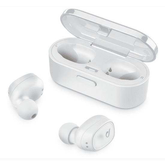 CellularLine SHADOW bluetooth fülhallgató SZTEREO (v5.0, TWS, ultrakönnyű, mikrofon, aktív zajszűrő + töltőtok) FEHÉR (BTSHADOWTWSW) (BTSHADOWTWSW)