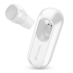CellularLine MINI bluetooth fülhallgató MONO (v5.0, extra mini, mikrofon, zajszűrő + töltőtok) FEHÉR (BTPOWERMINIW) (BTPOWERMINIW)