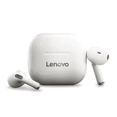 Lenovo LIVEPODS LP40 bluetooth fülhallgató SZTEREO (v5.0, TWS, mikrofon, zajszűrő + töltőtok) FEHÉR (LP40_W) (LP40_W)