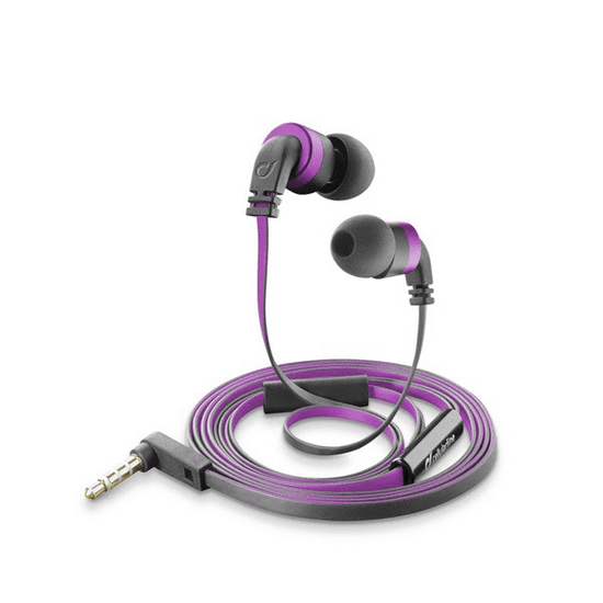 CellularLine MOSQUITO In-Ear fülhallgató SZTEREO (3.5mm jack, mikrofon, felvevő gomb, könnyű, lapos kábel) RÓZSASZÍN (APMOSQUITO4) (APMOSQUITO4)