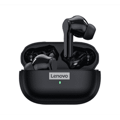 Lenovo LIVEPODS LP1S bluetooth fülhallgató SZTEREO (v5.0, TWS, zajszűrő, vízálló + töltőtok) FEKETE (LP1S_B) (LP1S_B)