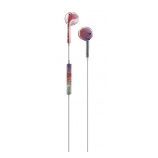 CellularLine SZTEREO fülhallgató (3.5mm jack, mikrofon, hangerőszabályzó, zajszűrő, szivárvány minta) SZÍNES (AUCAPSULEMSFAN215) (AUCAPSULEMSFAN215)
